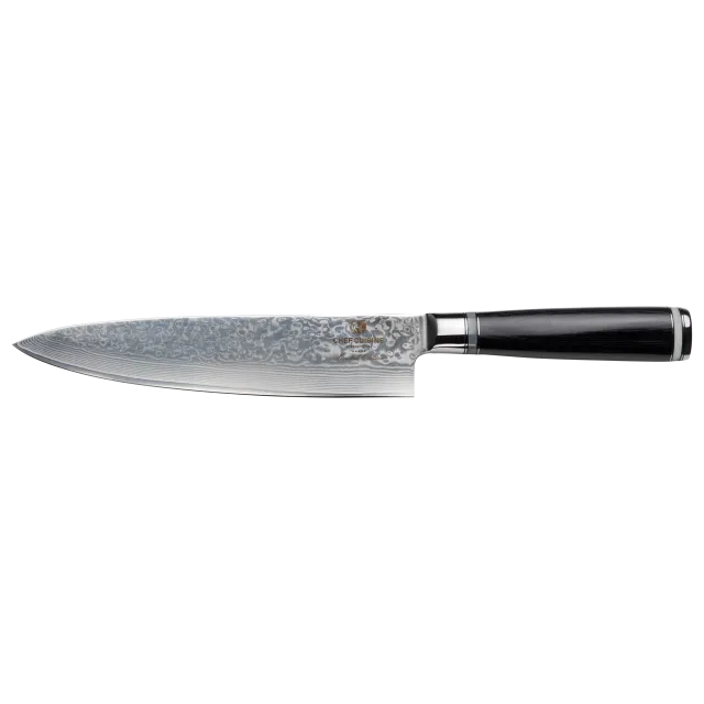 chef-cuisine-damast-chefmesser-pakkaholz-67-lagig-kochmesser image 1