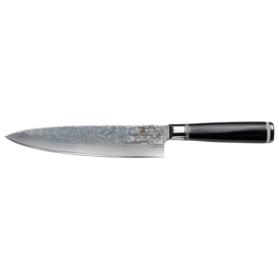 chef-cuisine-damast-chefmesser-pakkaholz-67-lagig-kochmesser image 1