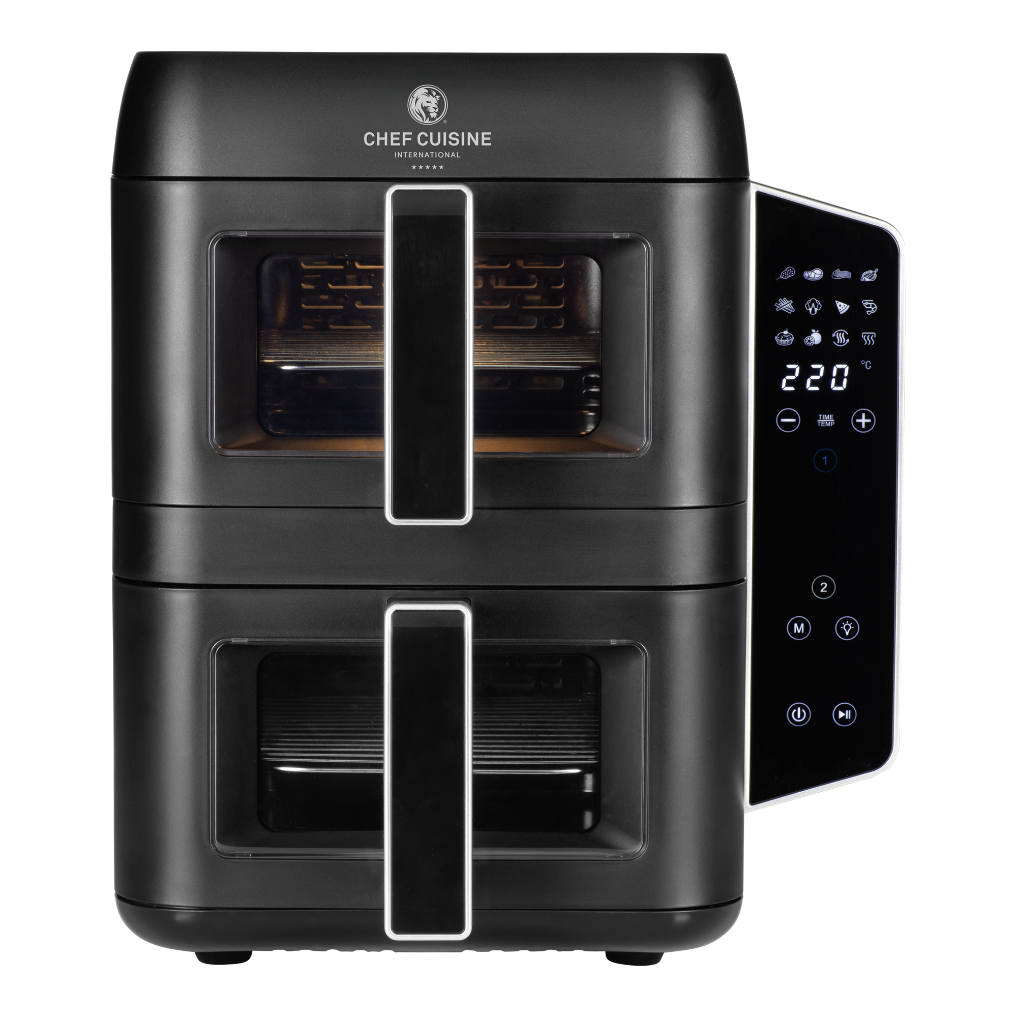 chef-cuisine-hei-luftfritteusen-air-fryer-dual-zone-9-l-sync image 2