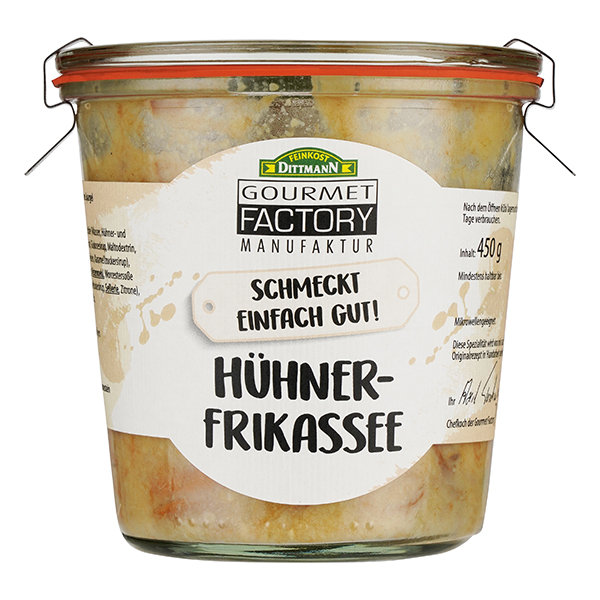 gourmet-factory-h-hnerfrikassee-im-weckglas-mit-reis-beilage image 1