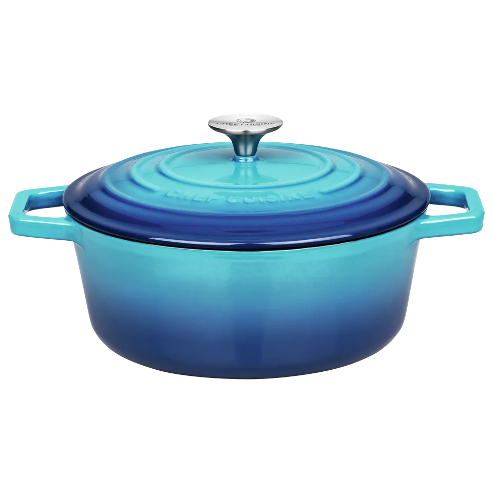 chef-cuisine-gusseisen-br-ter-24-cm-rund-emailliert-3-5-liter image 1