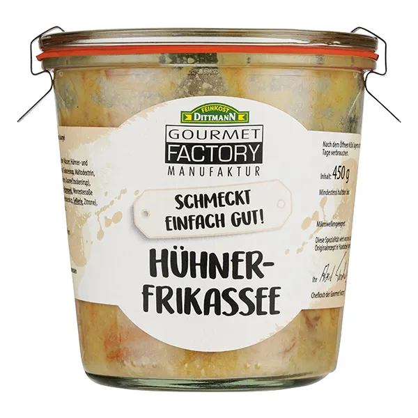 gourmet-factory-h-hnerfrikassee-im-weckglas-mit-reis-beilage image 1