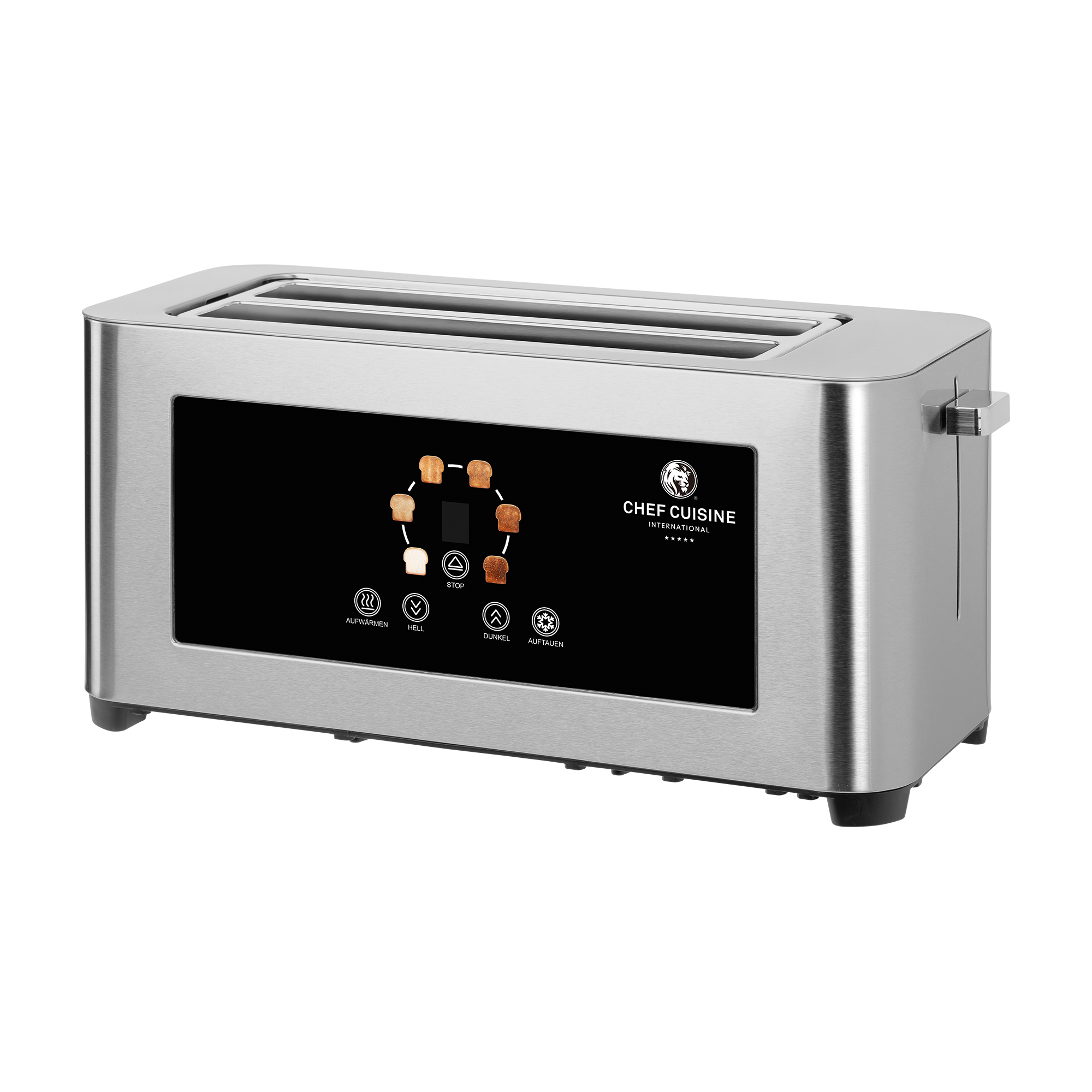 chef-cuisine-toaster-infrarot-langschlitz-toaster-4-scheiben-edelstahl image 2