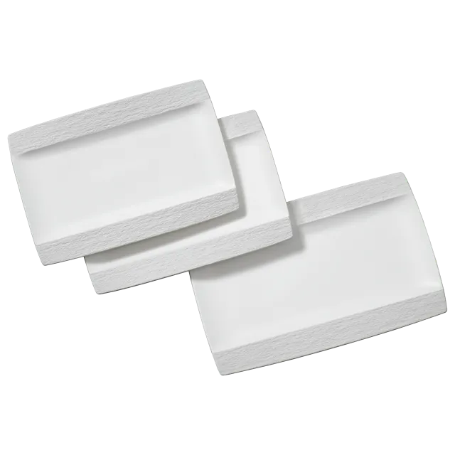 chef-cuisine-servieren-porzellan-servierplatten-set-3-tlg-schieferoptik image 1