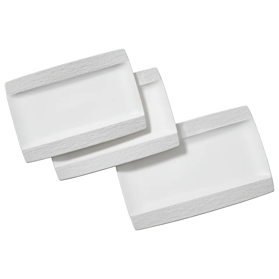 chef-cuisine-servieren-porzellan-servierplatten-set-3-tlg-schieferoptik image 1
