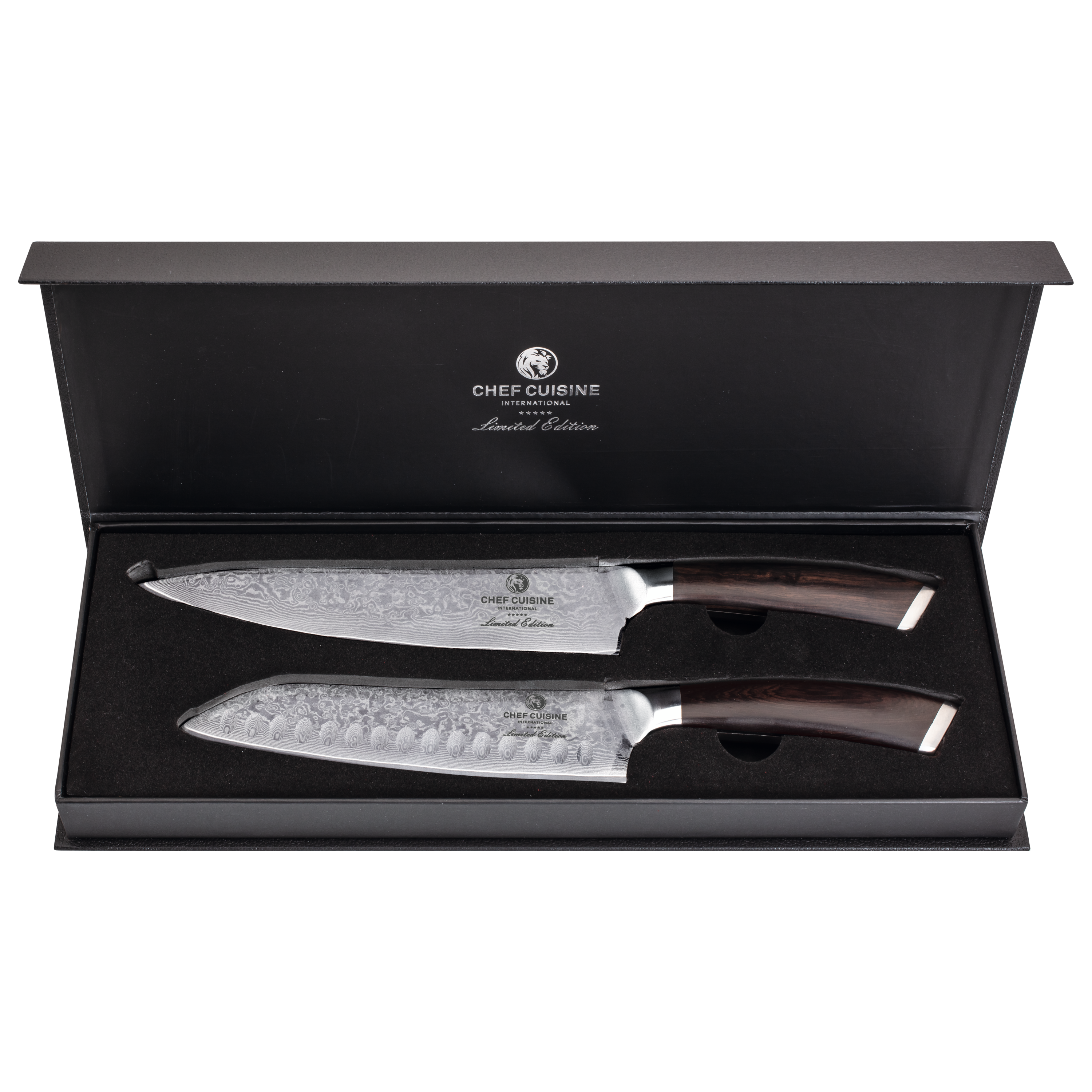 chef-cuisine-damast-messer-set-2-tlg-ebenholz-chef-santoku-67-lagen image 1
