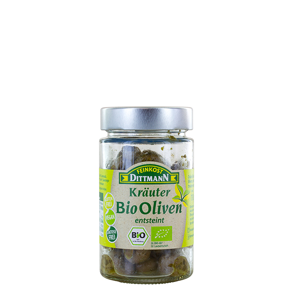 feinkost-dittmann-kr-uter-bio-oliven-gr-n-ohne-stein image 1