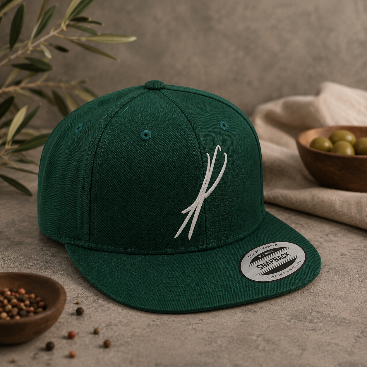 altes-gew-rzamt-serie-snapback-cap-gr-n-vanille-stickerei image 2