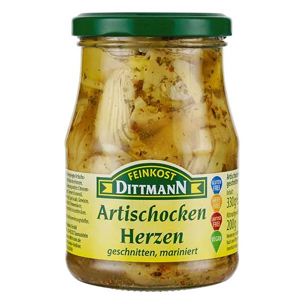feinkost-dittmann-artischockenherzen-mild-im-glas-f-r-salat image 1