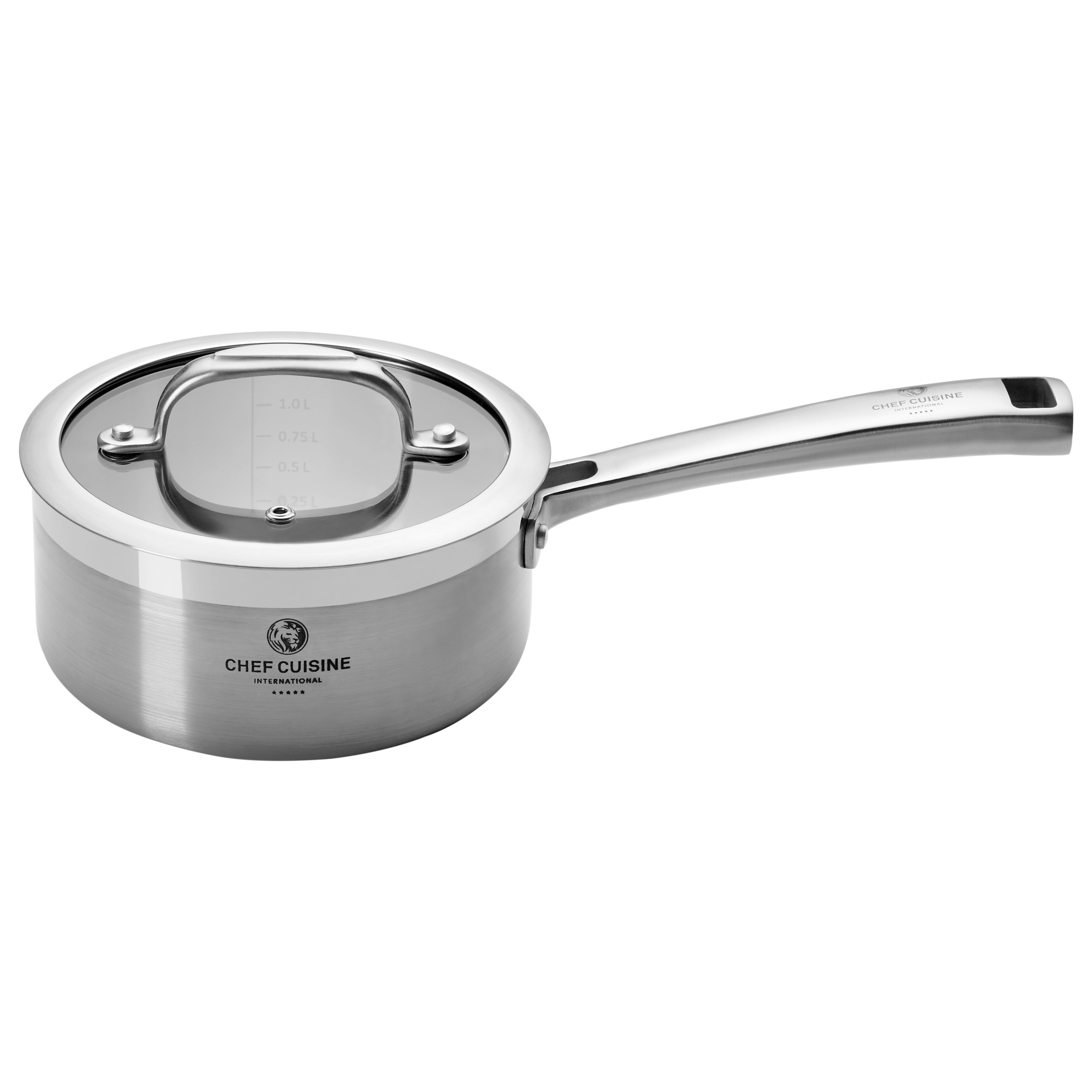 chef-cuisine-5-ply-stielkasserolle-kupferkern-16-cm-mit-deckel image 1