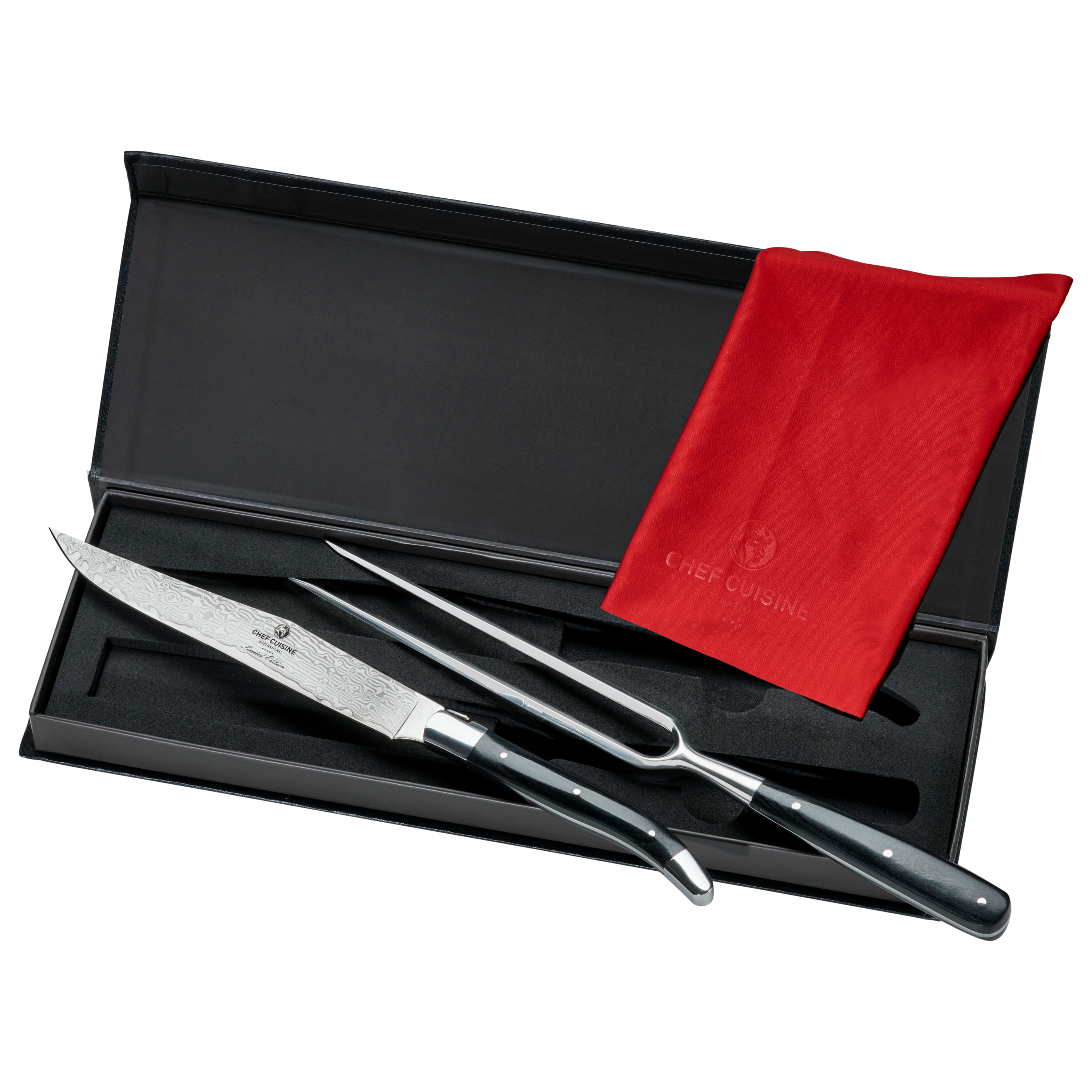 chef-cuisine-damast-tranchier-besteck-2-tlg-pakkaholz-67-lagen image 2