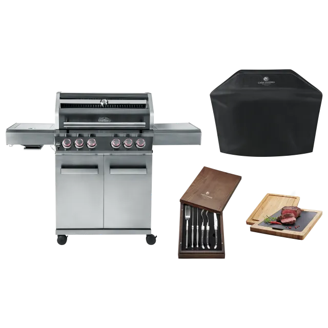 chef-cuisine-grills-bbq-grill-dine-bundle-gasgrill-4-2-edelstahl image 1