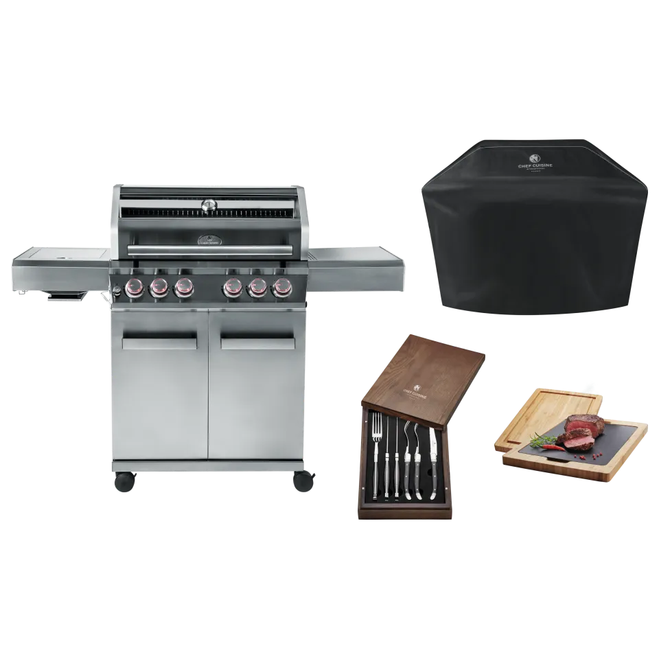 chef-cuisine-grills-bbq-grill-dine-bundle-gasgrill-4-2-edelstahl image 1
