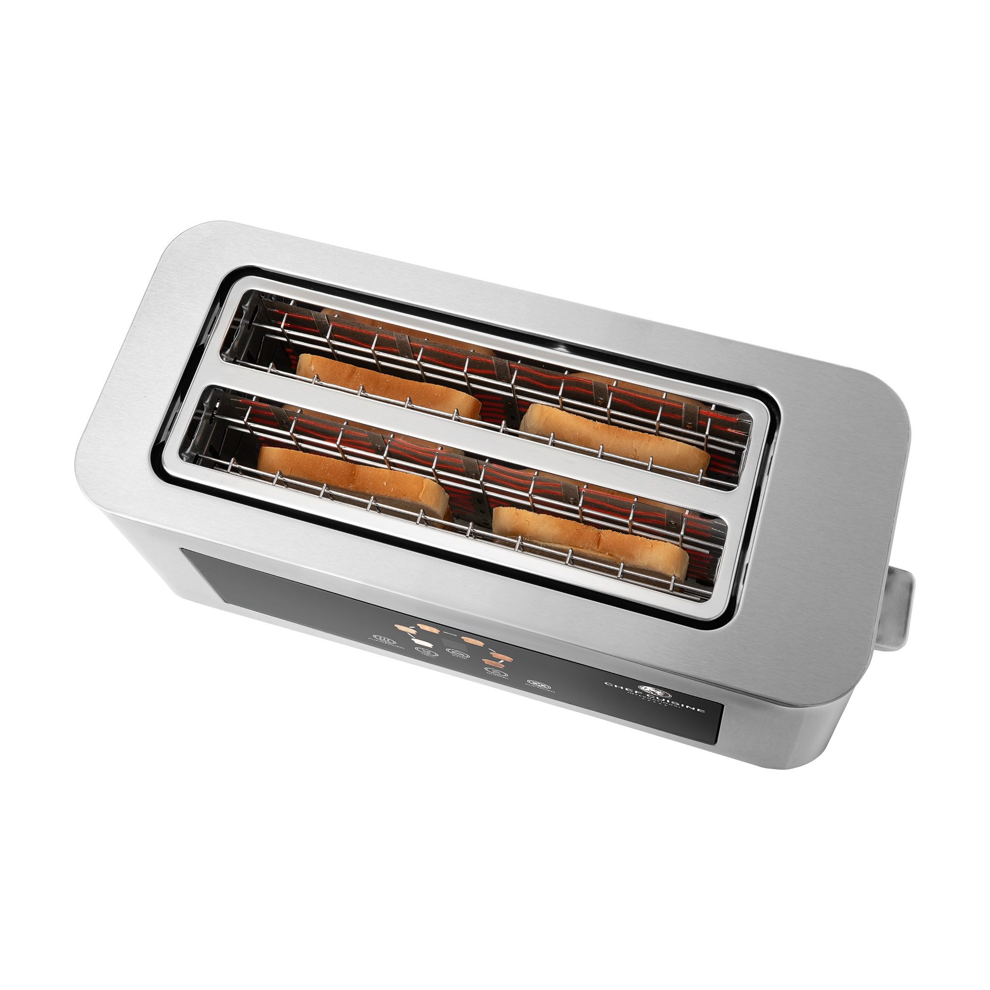 chef-cuisine-toaster-infrarot-langschlitz-toaster-4-scheiben-edelstahl image 4