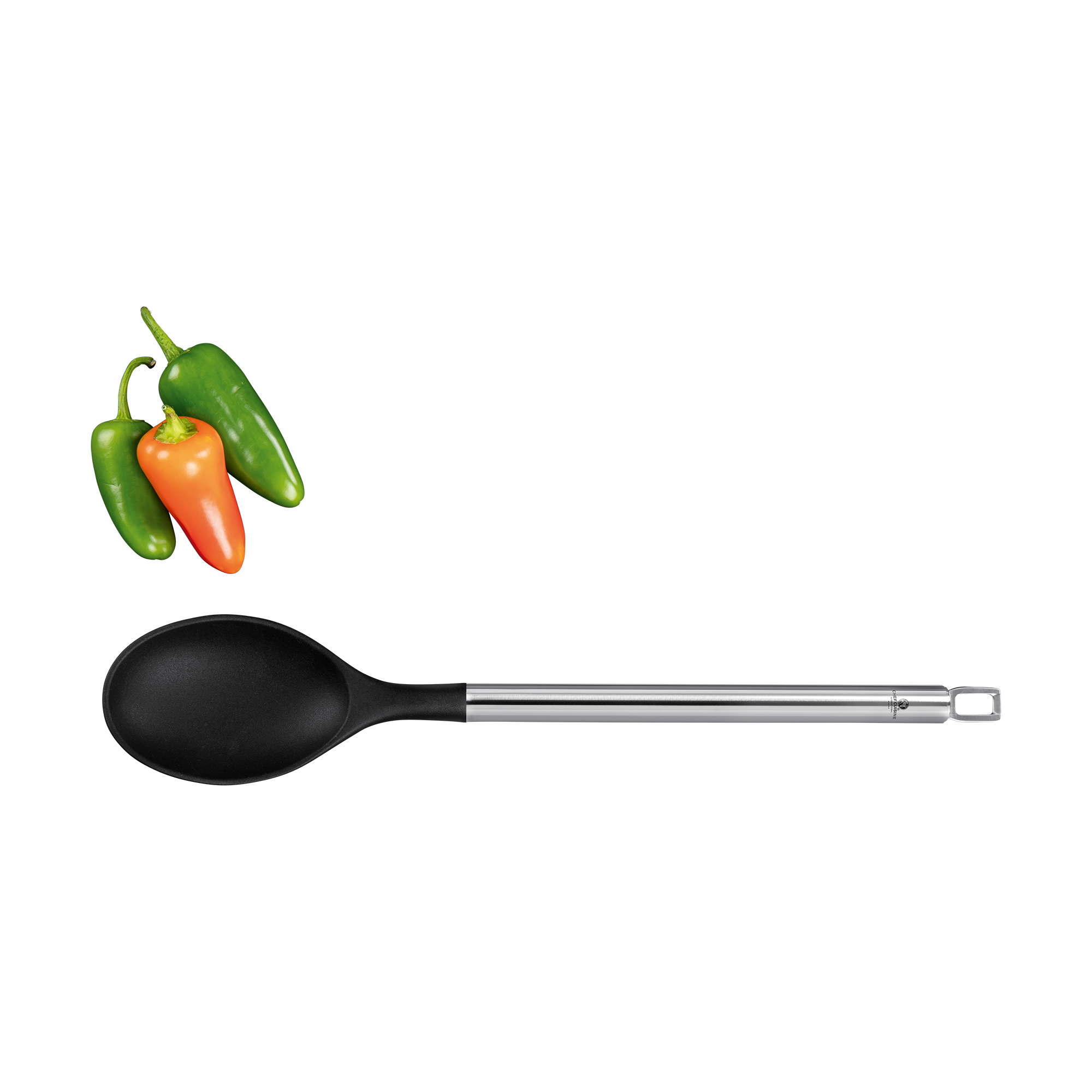 chef-cuisine-servieren-servierl-ffel-silikon-34-cm-edelstahlgriff image 1