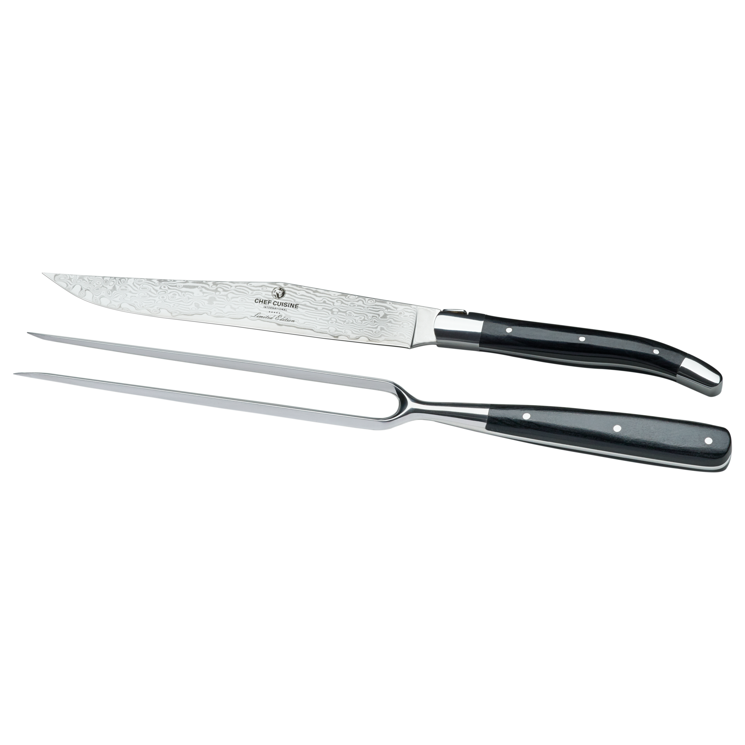 chef-cuisine-damast-tranchier-besteck-2-tlg-pakkaholz-67-lagen image 4