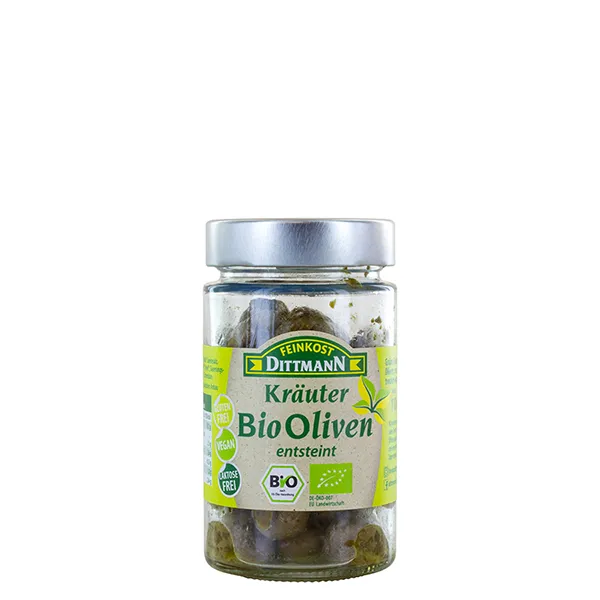 feinkost-dittmann-kr-uter-bio-oliven-gr-n-ohne-stein image 1