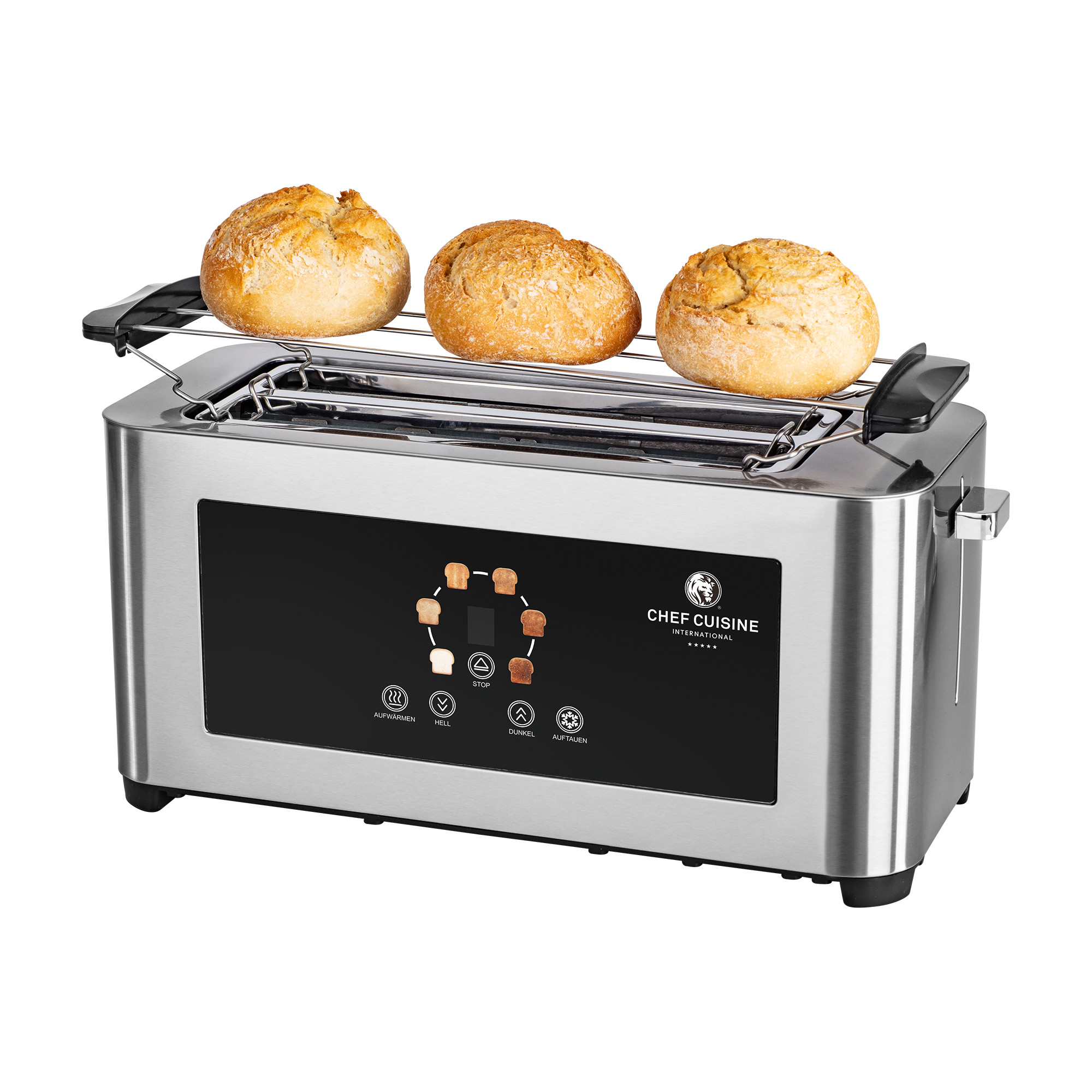 chef-cuisine-toaster-infrarot-langschlitz-toaster-4-scheiben-edelstahl image 5
