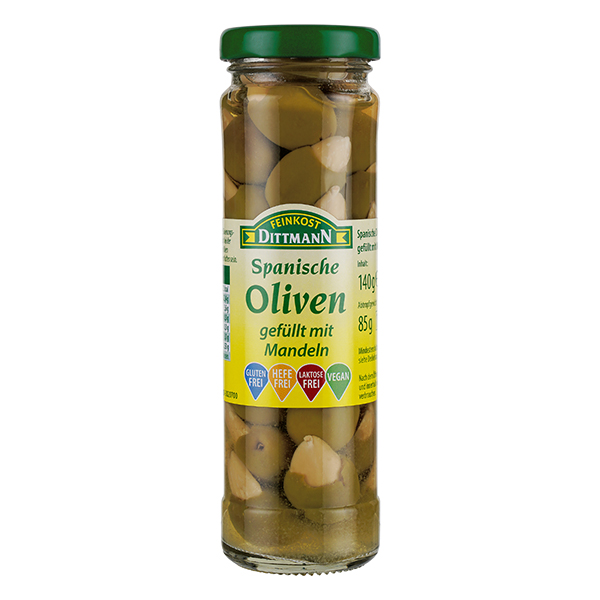 feinkost-dittmann-gr-ne-oliven-mit-mandeln-gef-llt-spanisch image 1