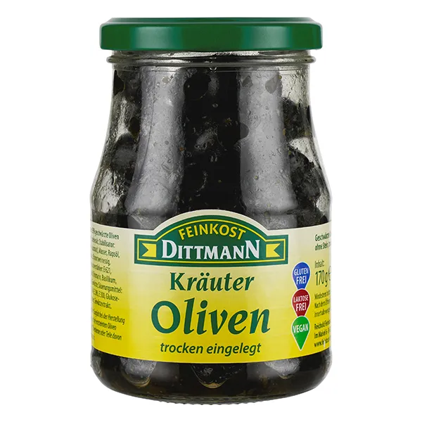 feinkost-dittmann-kr-uter-oliven-schwarz-ohne-stein image 1