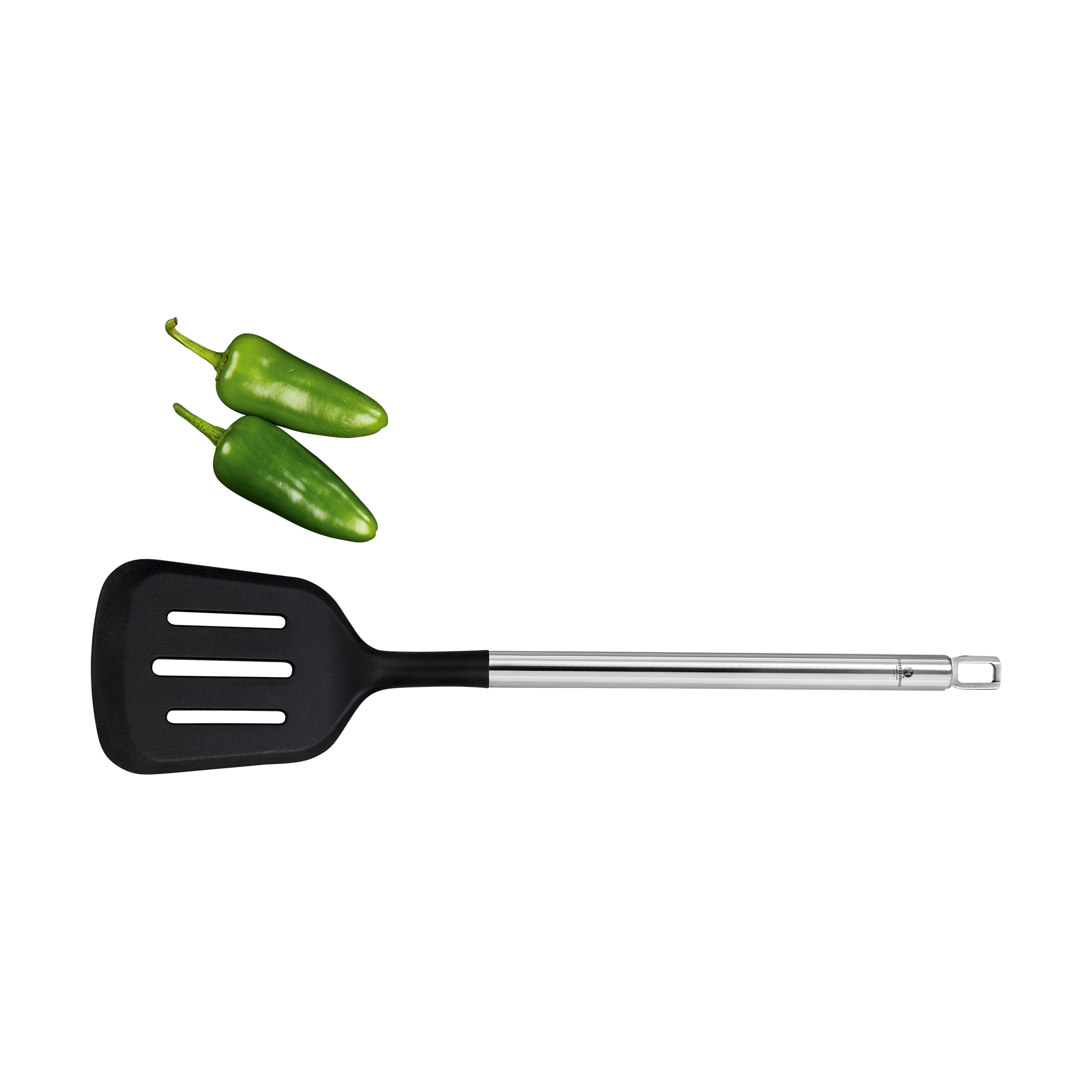 chef-cuisine-k-chenhelfer-schlitzwender-silikon-35-cm-edelstahl image 1