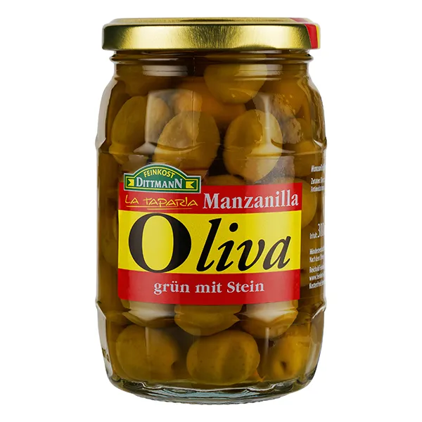 feinkost-dittmann-oliva-manzanilla-oliven-gr-n-mit-stein image 1
