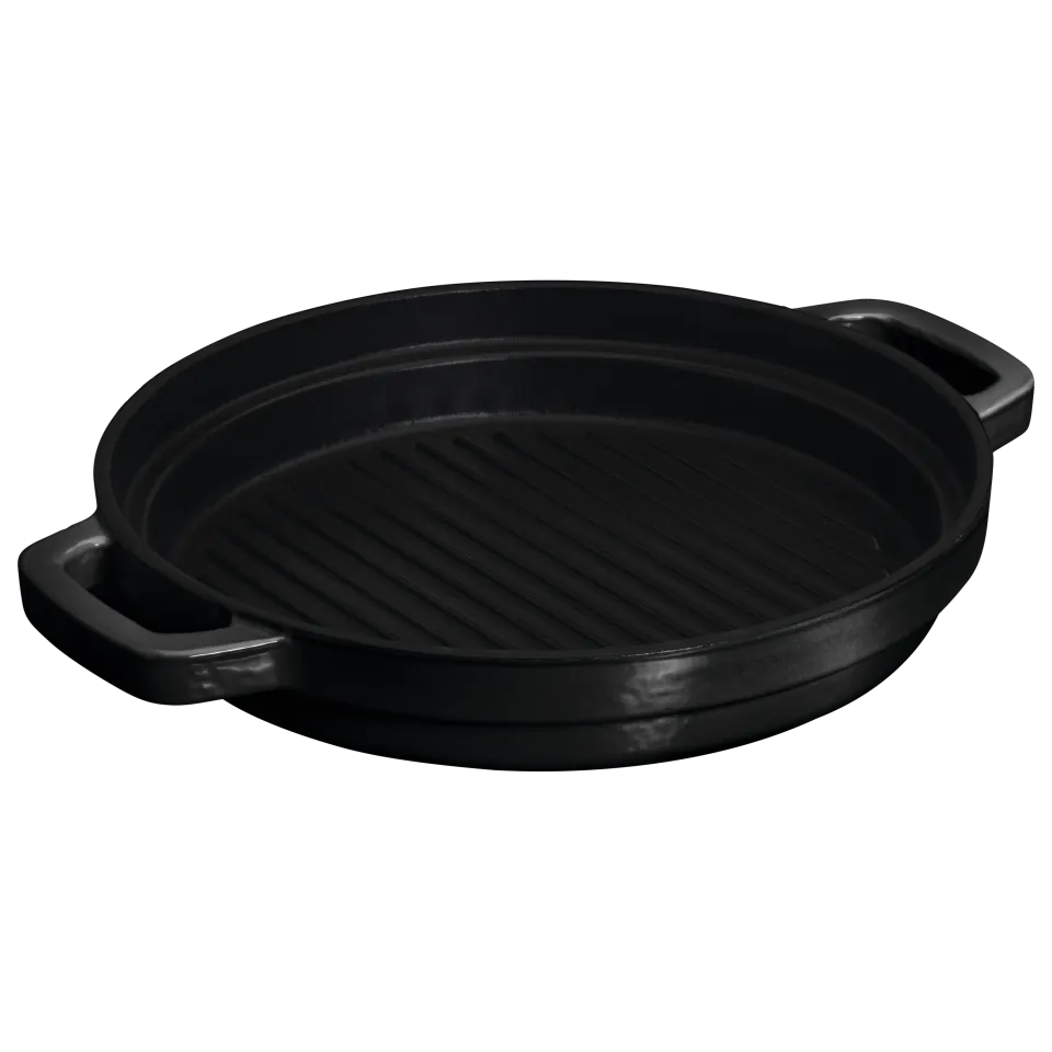 chef-cuisine-gusseisen-steakpfanne-26-cm-gerillt-emailliert image 1