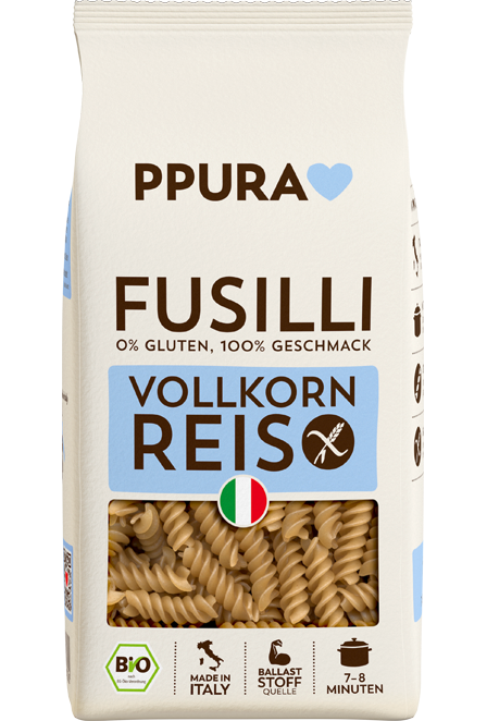 ppura-pasta-fusilli-vollkornreis-nudeln-glutenfrei image 1