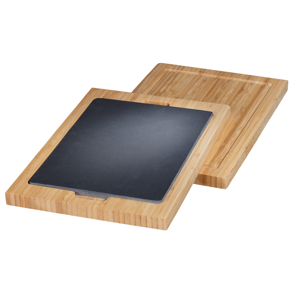 chef-cuisine-servieren-thermo-servierbrett-2er-set-bambus image 1