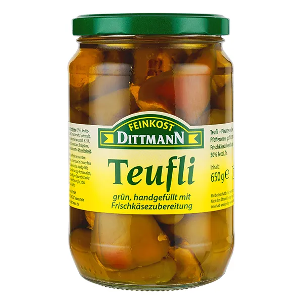 feinkost-dittmann-teufli-gr-ne-peperoni-mit-frischk-se-mild-pikant image 1