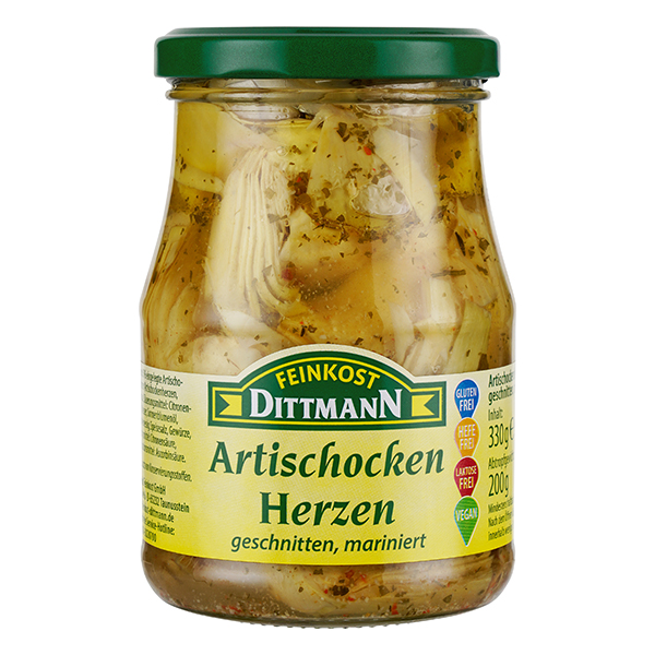 feinkost-dittmann-artischockenherzen-mild-im-glas-f-r-salat image 1