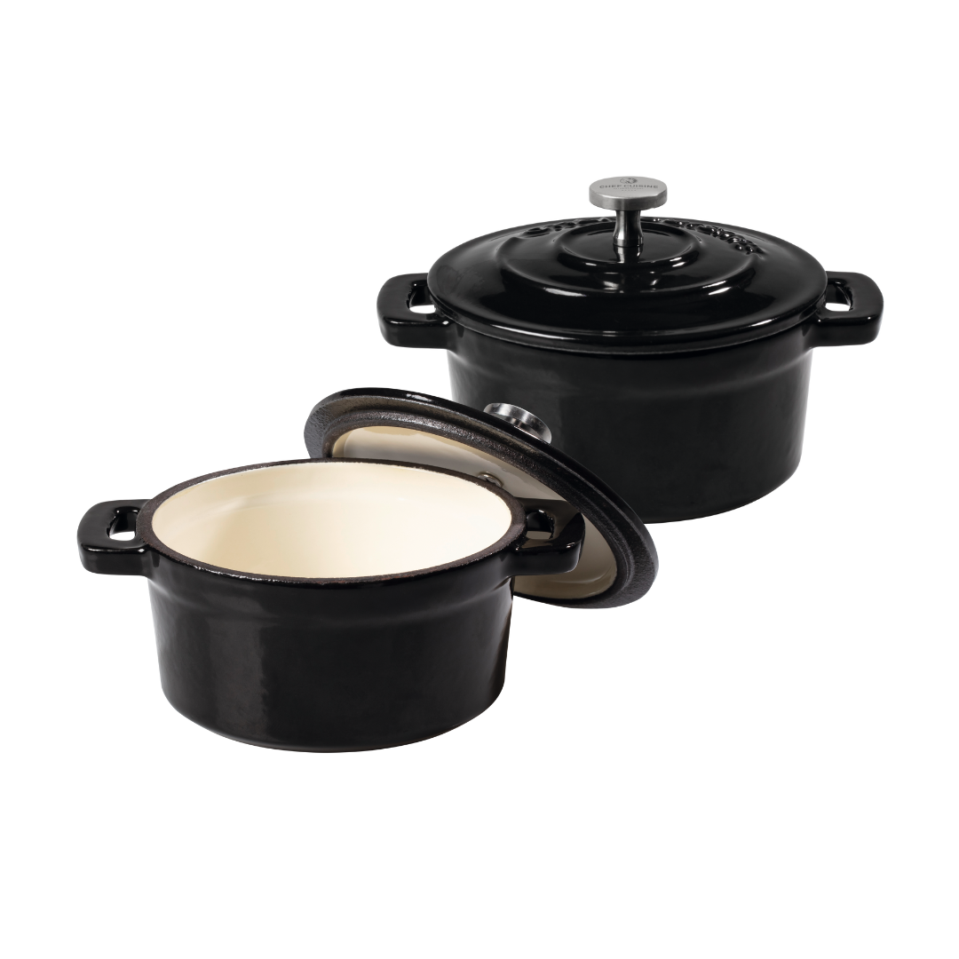 chef-cuisine-gusseisen-mini-cocotte-2er-set-emailliert image 3