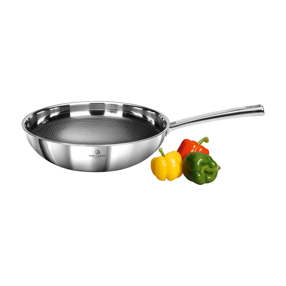 chef-cuisine-honeycomb-wok-28-cm-keramik-wokpfanne image 1