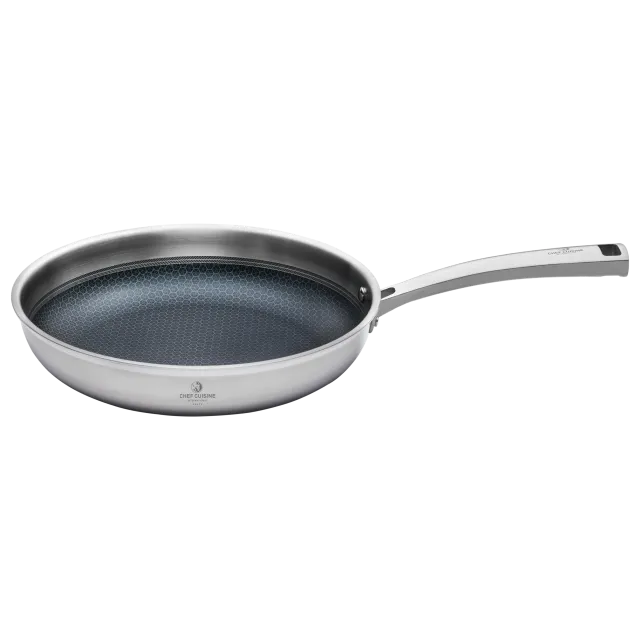 chef-cuisine-honeycomb-bratpfanne-24-cm-edelstahl-induktion image 1