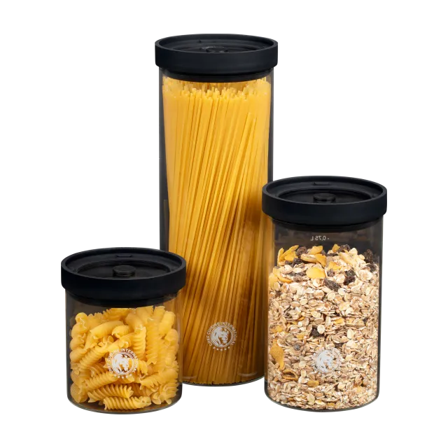chef-cuisine-vakuum-serie-glas-vorratsdosen-3er-set-vakuum image 1