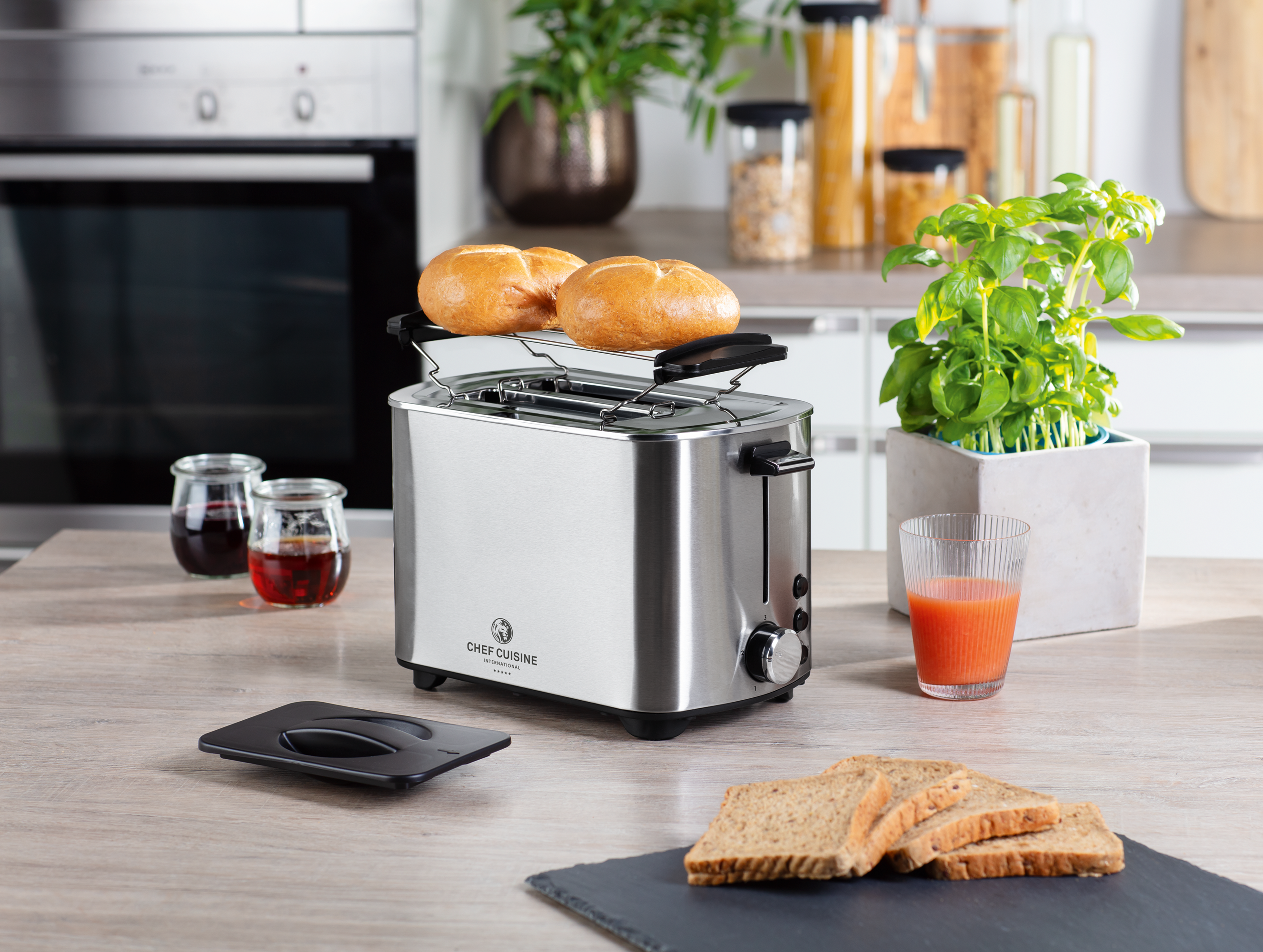 chef-cuisine-toaster-design-edelstahltoaster-2-scheiben-850w image 6