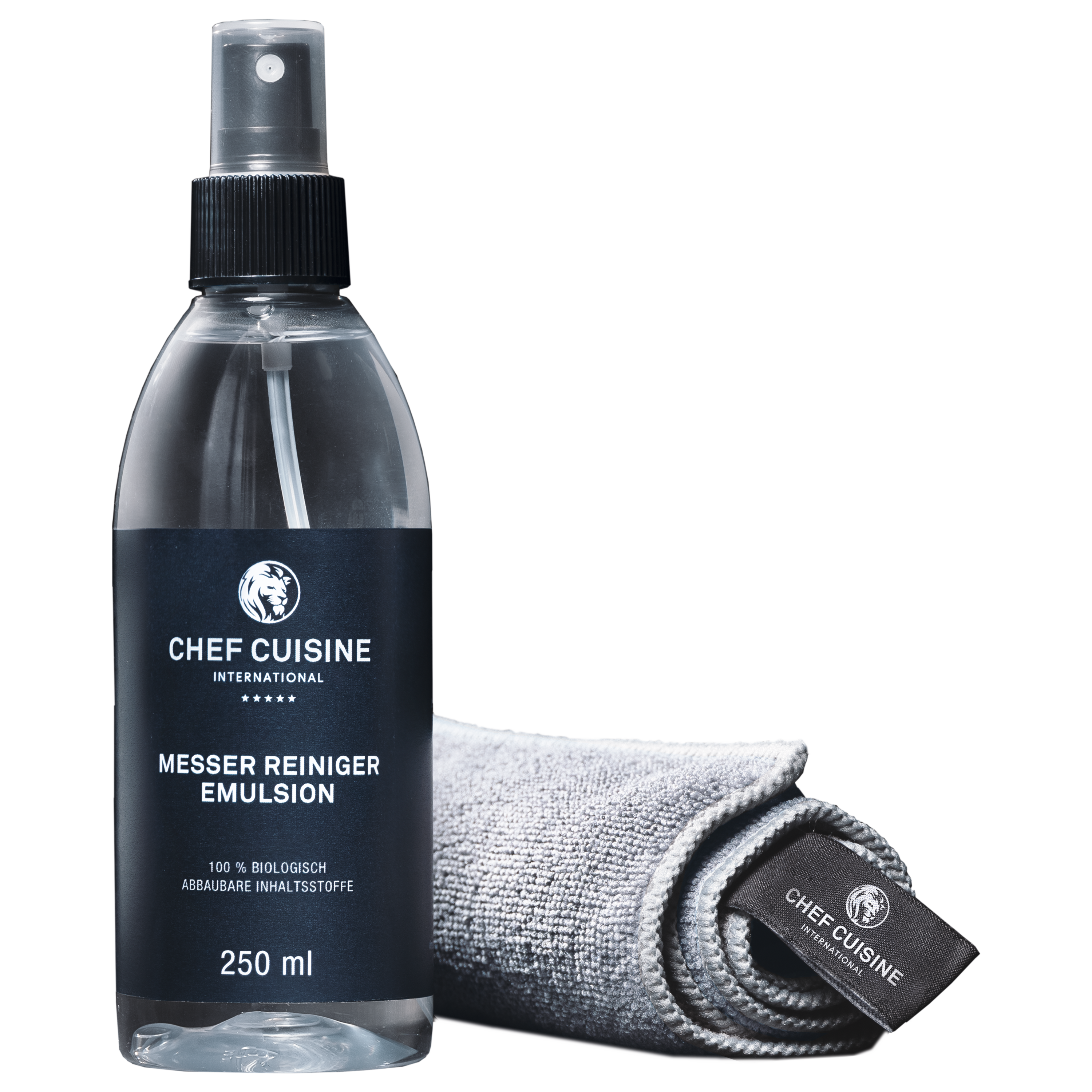 chef-cuisine-messer-reinigungsset-emulsion-mikrofasertuch image 1