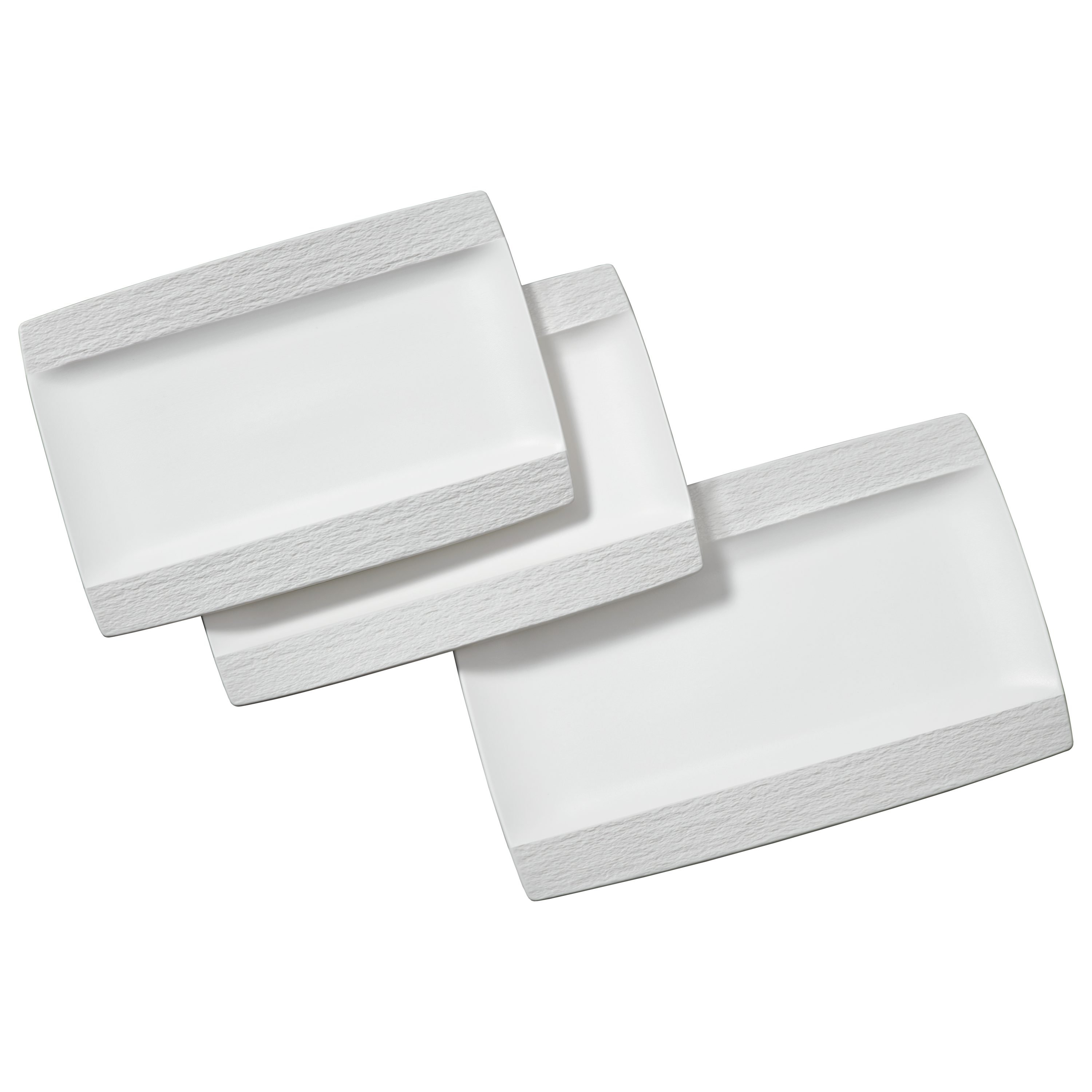 chef-cuisine-servieren-porzellan-servierplatten-set-3-tlg-schieferoptik image 1