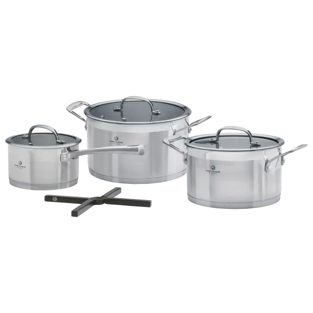 chef-cuisine-t-pfe-topfset-3-tlg-edelstahl-mit-untersetzer image 1