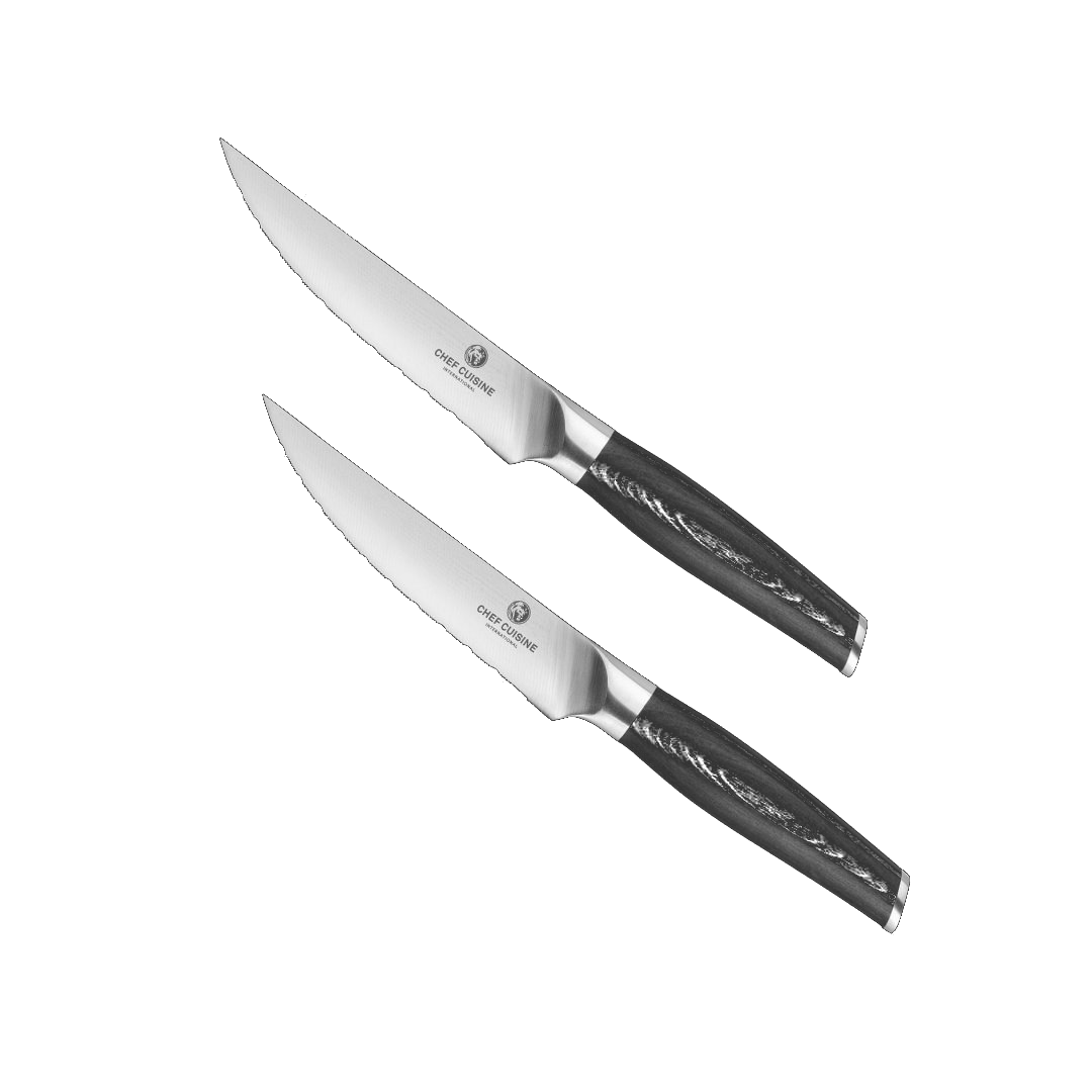 chef-cuisine-pakkaholz-steakmesser-2er-set-12-5-cm-wellenschliff image 2