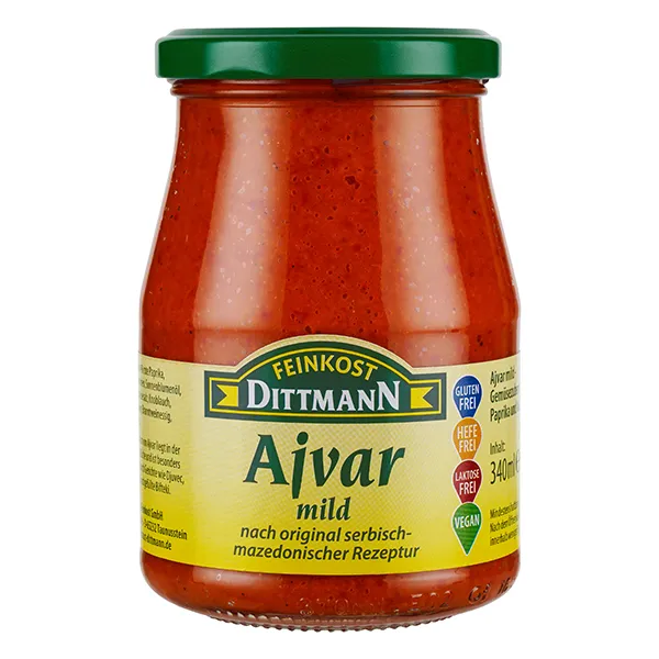 feinkost-dittmann-ajvar-mild-paprikapaste-glas image 1