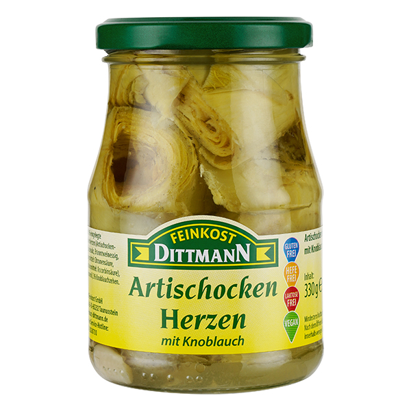 feinkost-dittmann-artischockenherzen-knoblauch-eingelegt image 1