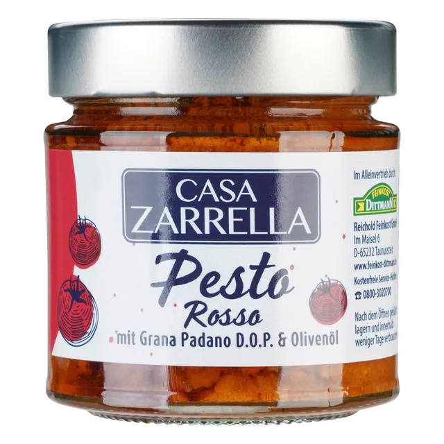 casa-zarrella-pesto-rosso-getrocknete-tomaten-glutenfrei image 1