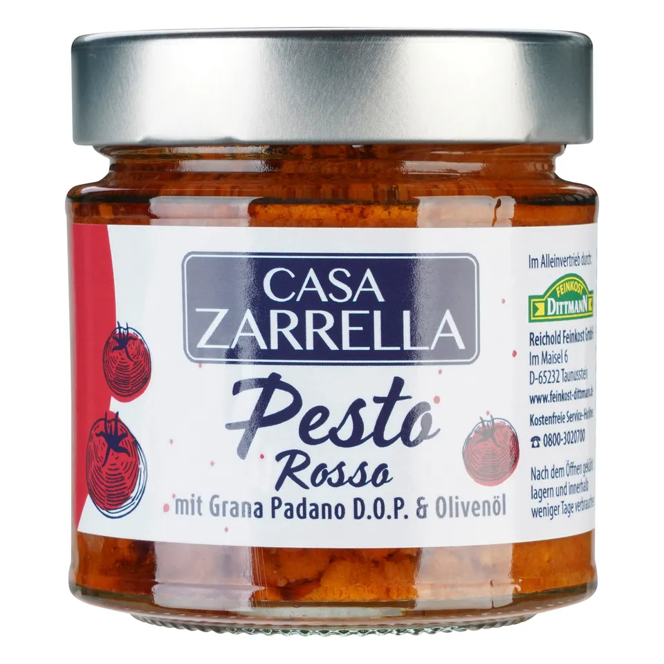 casa-zarrella-pesto-rosso-getrocknete-tomaten-glutenfrei image 1