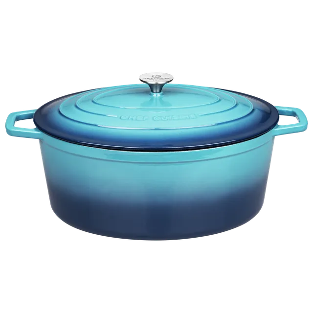 chef-cuisine-gusseisen-br-ter-oval-emailliert-schmorrtopf image 1