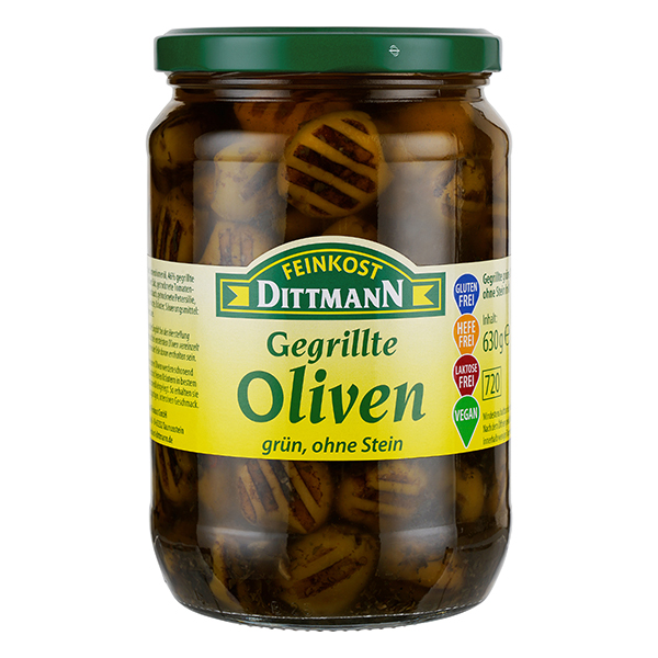 feinkost-dittmann-gegrillte-oliven-gr-n-ohne-stein-antipasti image 1