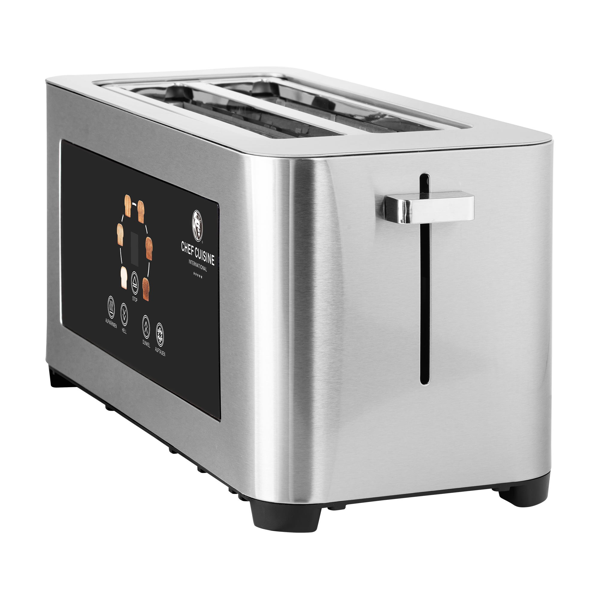 chef-cuisine-toaster-infrarot-langschlitz-toaster-4-scheiben-edelstahl image 3