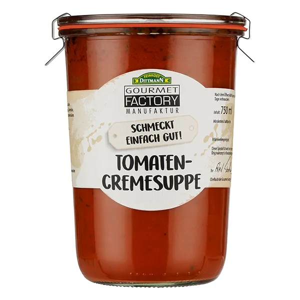 gourmet-factory-tomatencremesuppe-700-g-weckglas image 1