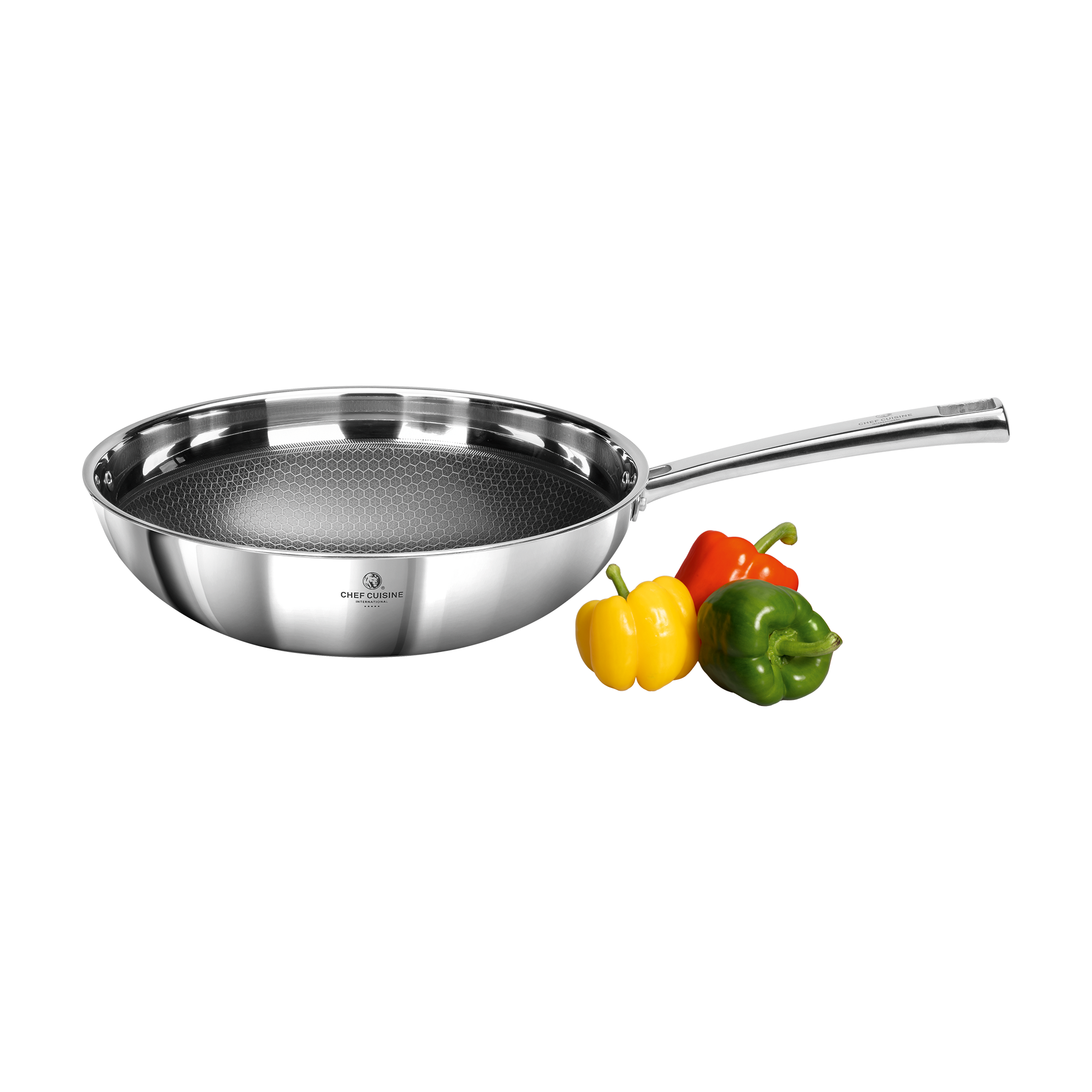 chef-cuisine-honeycomb-wok-28-cm-keramik-wokpfanne image 1