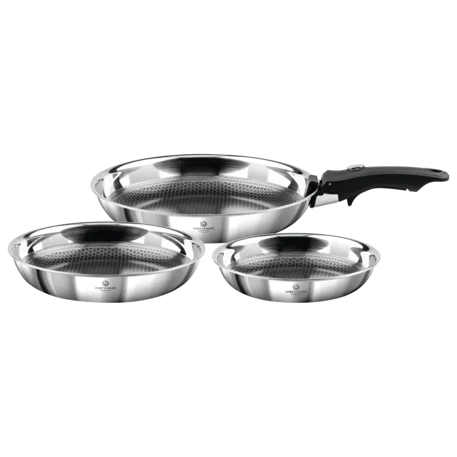 chef-cuisine-honeycomb-pfannen-set-3-tlg-20-24-28-cm-griff image 1